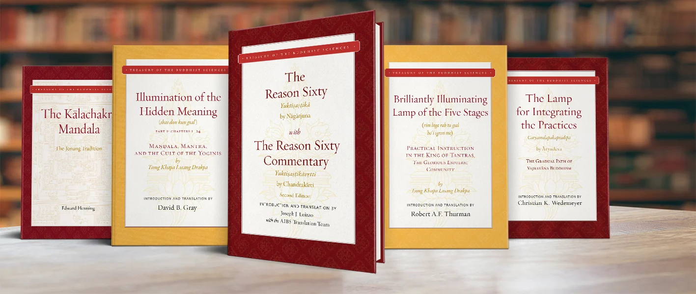 Treasury of Buddhist Sciences book covers